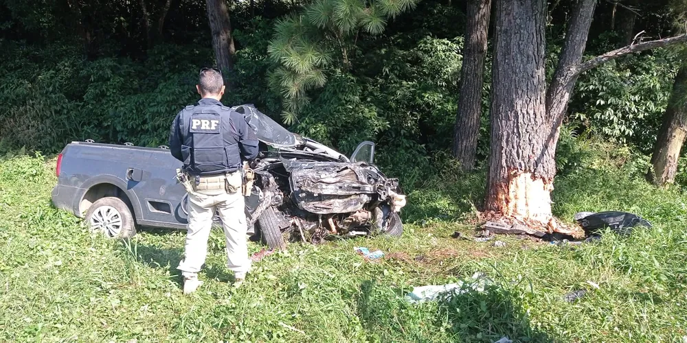 Uma equipe da Polícia Rodoviária Federal (PRF) registrou boletim de ocorrência