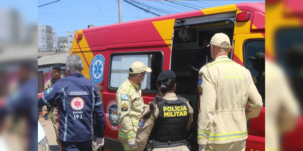 Equipes da Polícia Militar, do Siate e do Samu atenderam a ocorrência