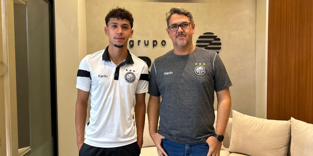 Jhow Torres e Jorge Ferreira, atacante e treinador do Operário sub-20