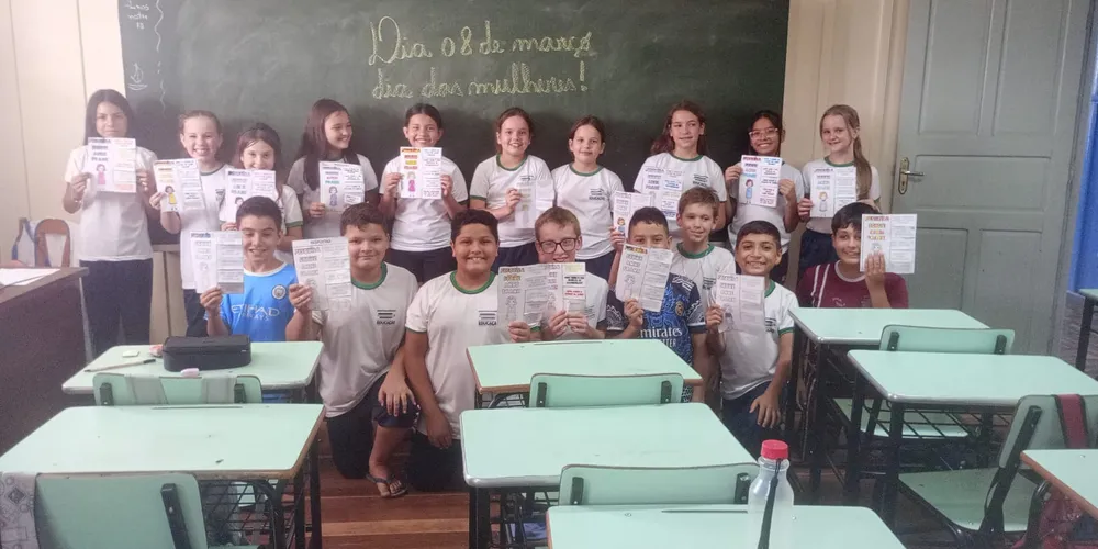 Data comemorada em 8 de março foi destaque em sala de aula
