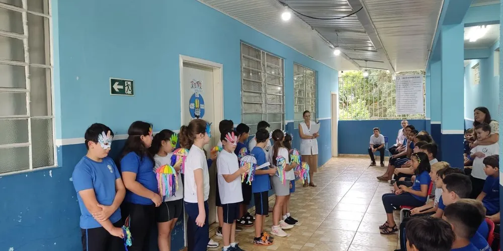 Proposta contou com ação das professoras regular, de apoio e Artes