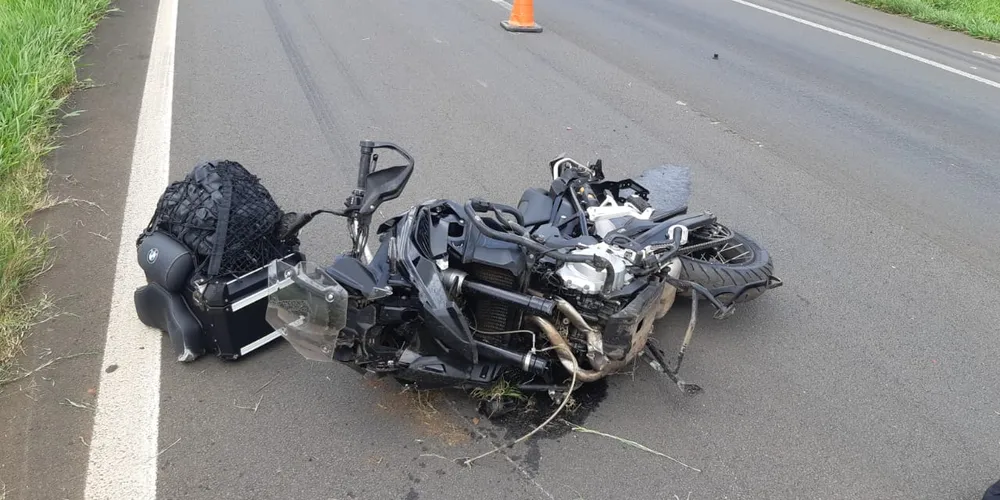 Motocicleta foi emplacada em Maringá (PR).
