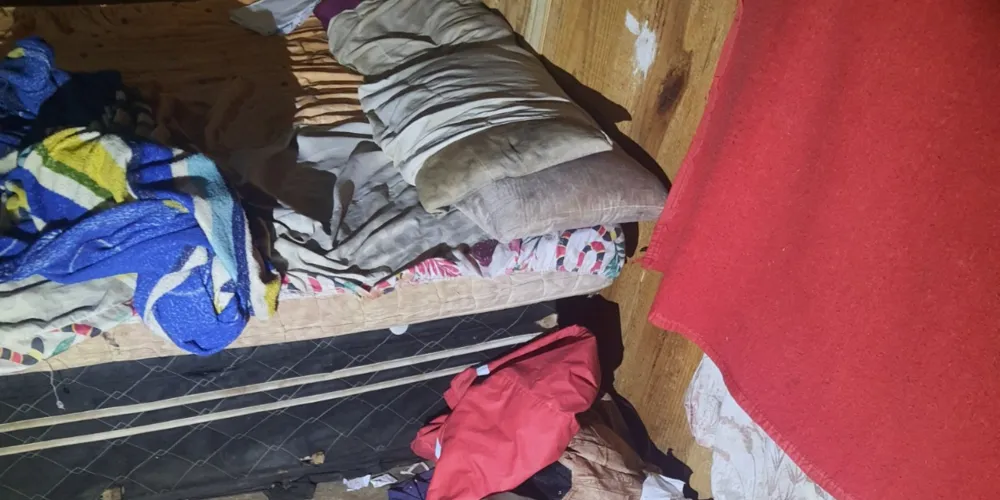 A casa estava em péssimas condições de higiene