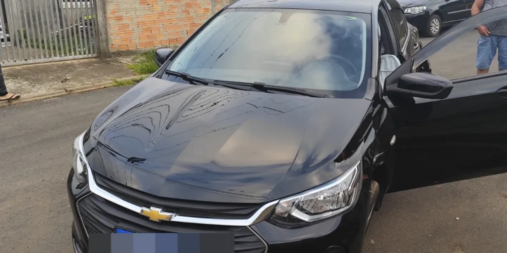 Motorista do Chevrolet/Ônix foi orientado a realizar um Boletim de Ocorrência (B.O)