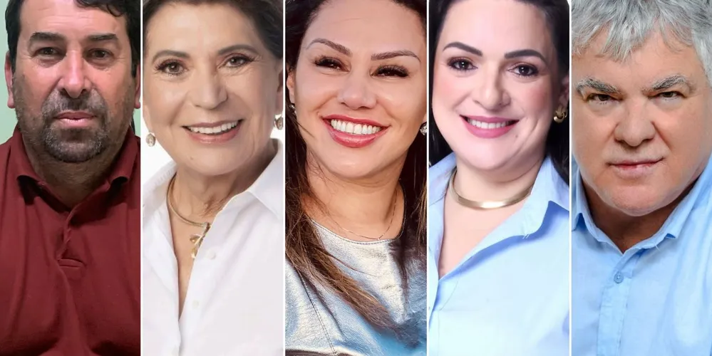 Orli de Cristo, Elizabeth Schmidt, Dayane Sovinski, Elisangela Pedroso e Altamir Sanson estiveram na cerimônia