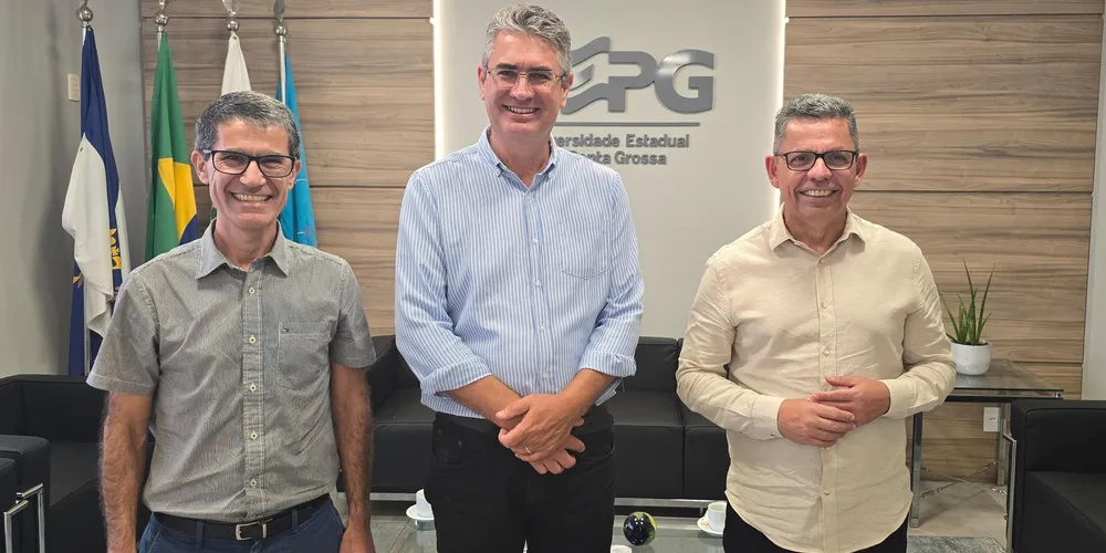 O  vereador Julio Kuller se reuniu com o reitor Miguel Sanches e o vice-reitor Ivo nesta quarta