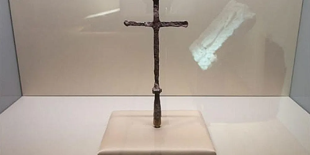 A relíquia, que fica guardada no Tesouro-Museu da Sé de Braga, em Portugal