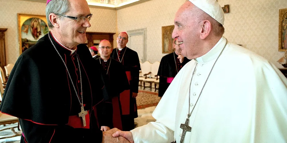 Dom Bruno e o papa Francisco se encontraram em 2020