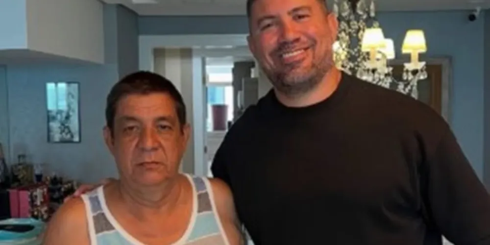 A equipe do personal do sambista que fez a publicação nas redes sociais