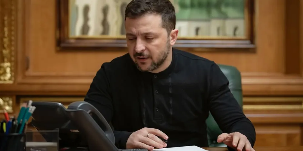 Zelensky em foto pessoal divulgada nas suas redes sociais