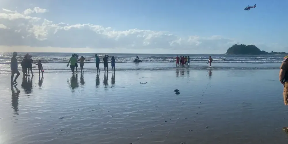 A corporação usou um drone e um sonar durante as buscas de sábado (1º)