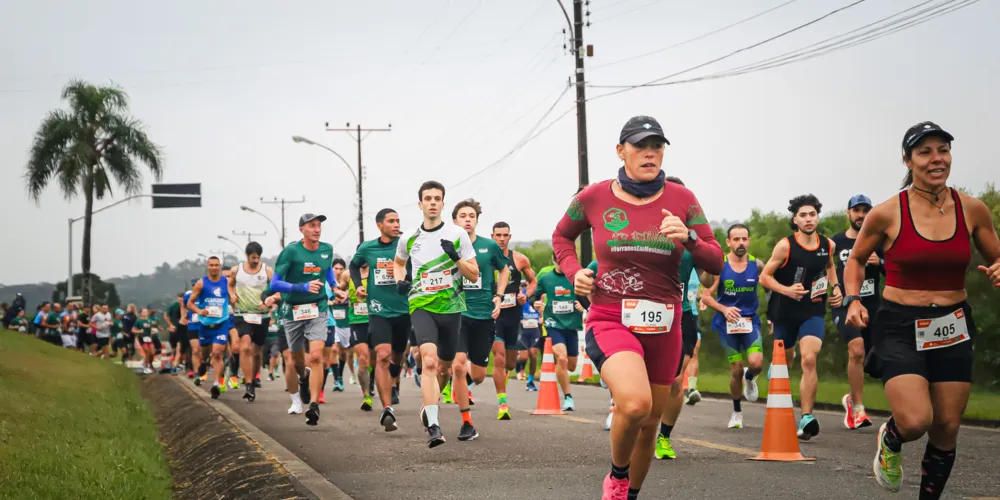 A arena do evento foi montada pensando em toda a experiência do atleta também no pós-prova