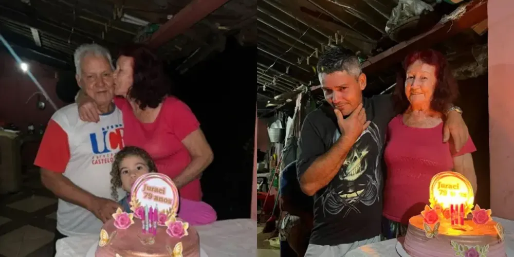 Da esq. para dir., João Antônio, Juraci Ana, Lorena Vitória e Roberto Antônio