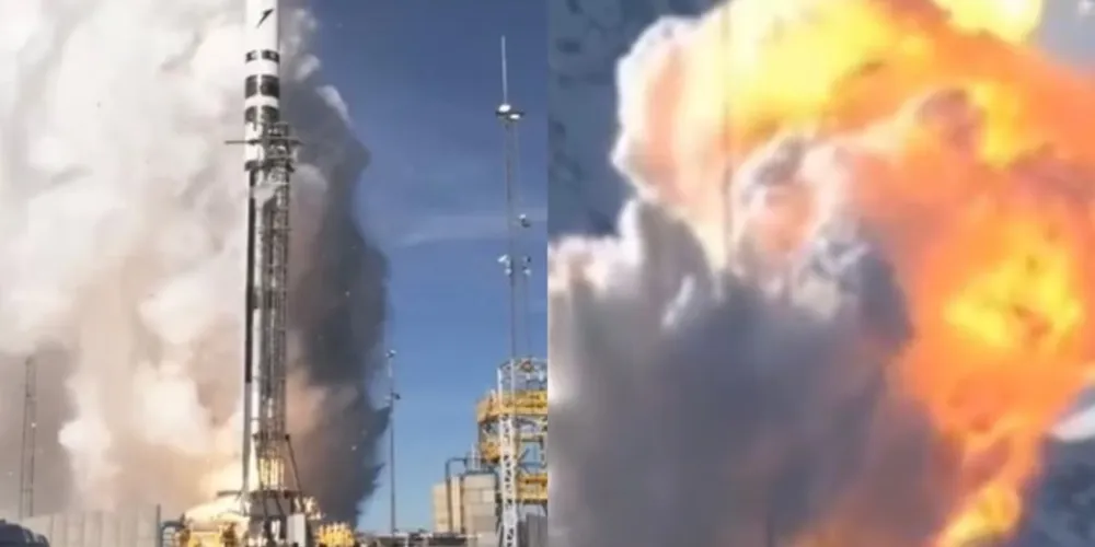 Foguete alemão explode no ártico