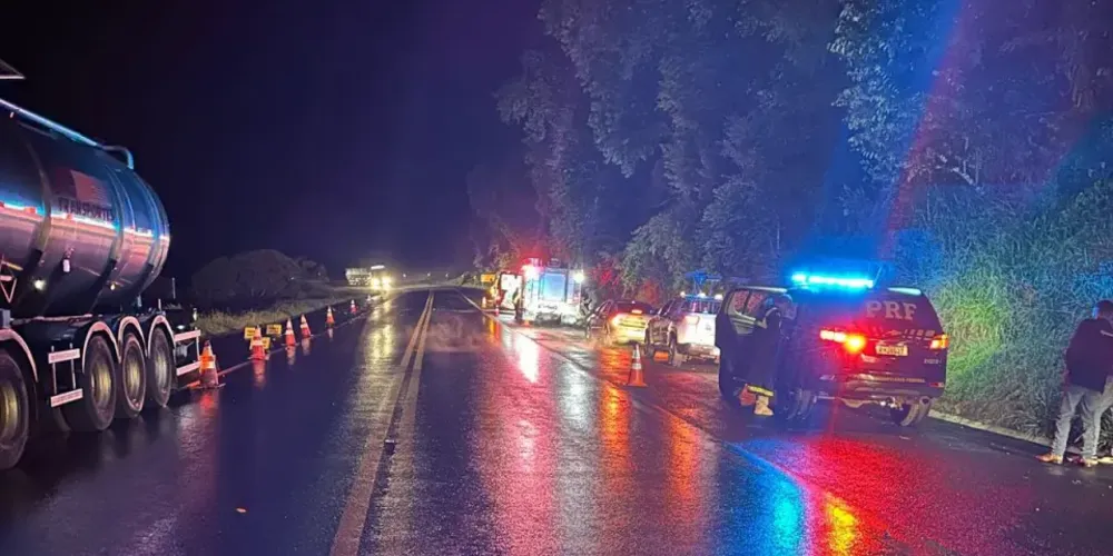 O motorista do carro foi encaminhado Delegacia da Polícia Civil de Laranjeiras do Sul