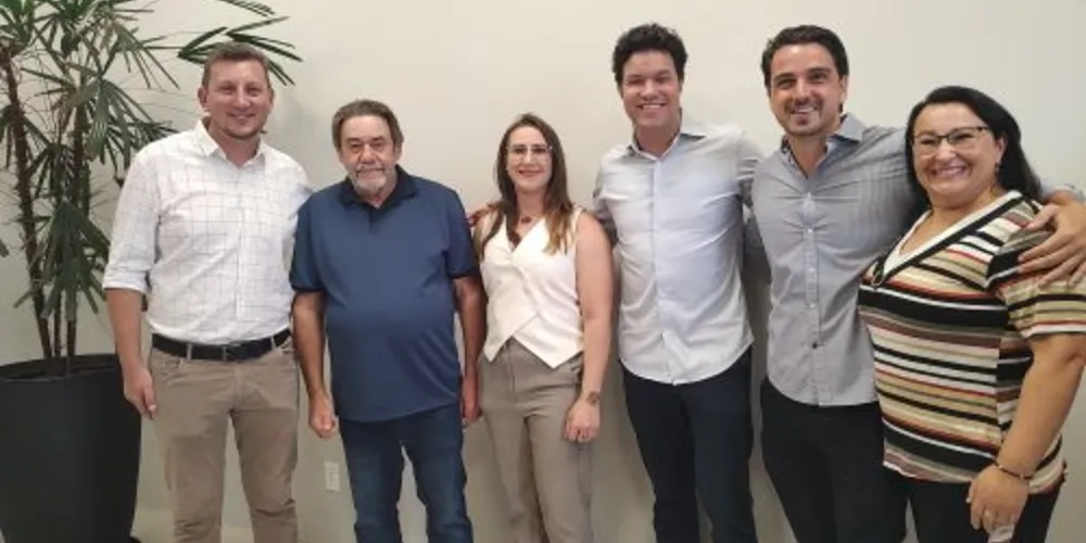 Leandro Jasinski, Ivanor Muller, Guto Silva e Emiliano Gomes estiveram reunidos para debater projetos