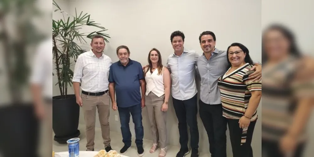 Leandro Jasinski, Ivanor Muller, Guto Silva e Emiliano Gomes estiveram reunidos para debater projetos