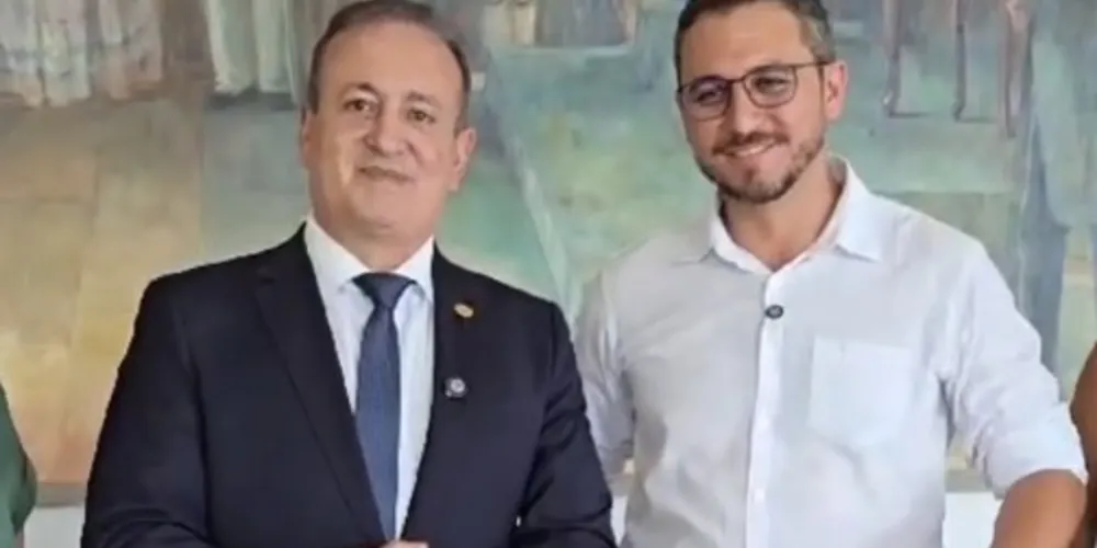 Moacyr Fadel e Douglas Modesto estiveram juntos nessa terça-feira (25)