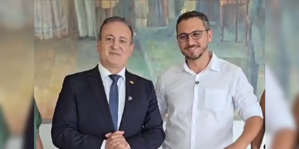 Moacyr Fadel e Douglas Modesto estiveram juntos nessa terça-feira (25)