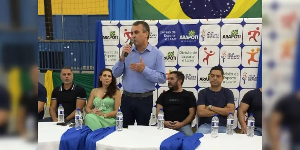 O prefeito Irani Barros realizou a abertura oficial dos jogos