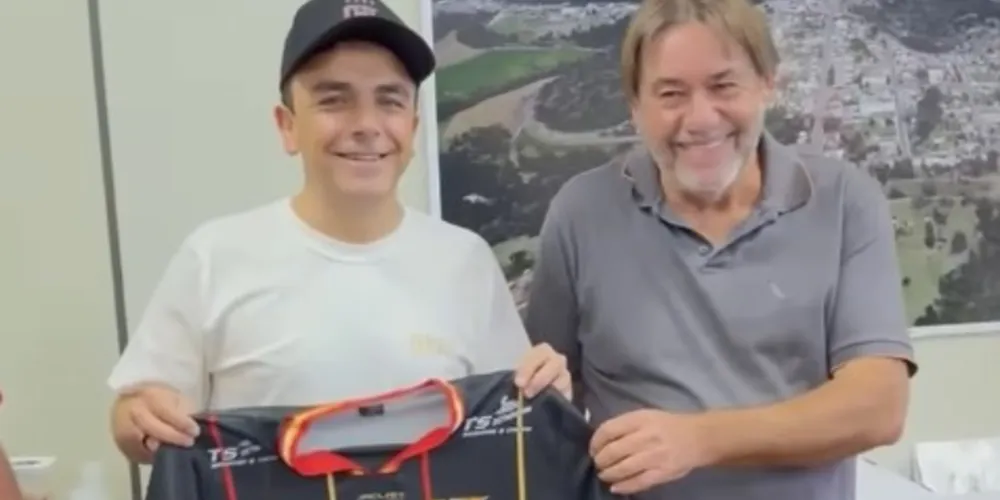 Aliel Machado e Ivanor Müller estiveram reunidos nesse sábado (12)