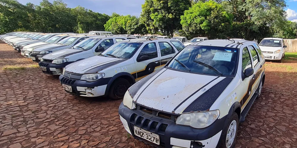 Foto dos veículos para leilão