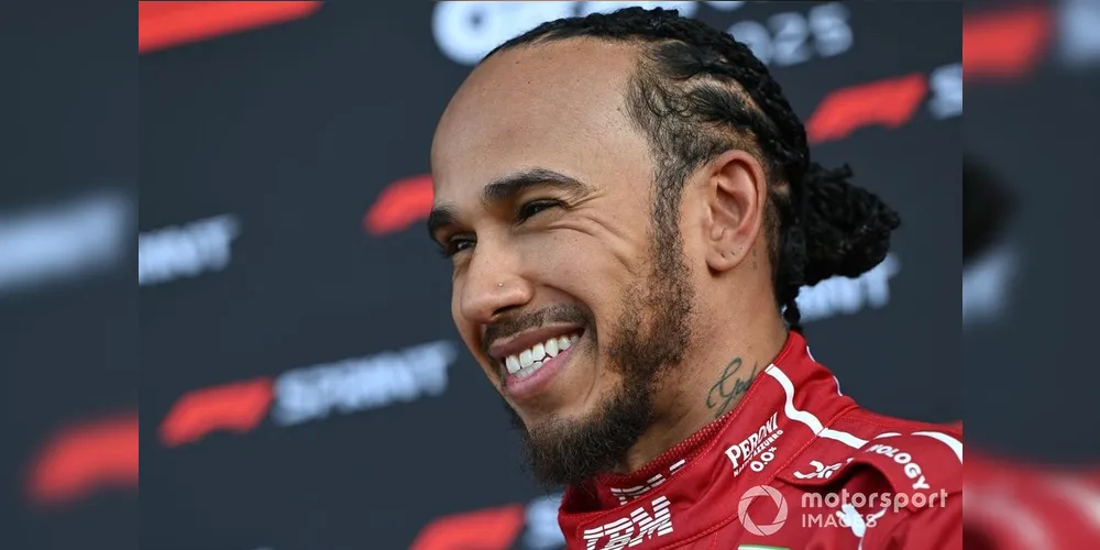 Lewis Hamilton começou na Ferrari em 2025