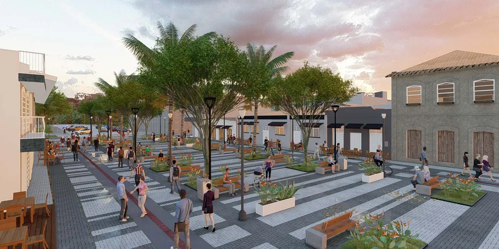 Projeto de Guaratuba: a obra envolve a construção de um grande deck de madeira, novas calçadas, reforma dos trapiches, além de paisagismo, iluminação e espaços de lazer