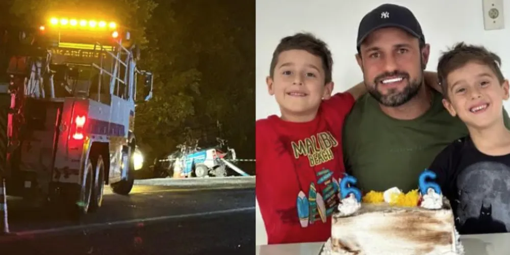 Jardel Oliveira dos Santos e os filhos morreram em decorrência do acidente