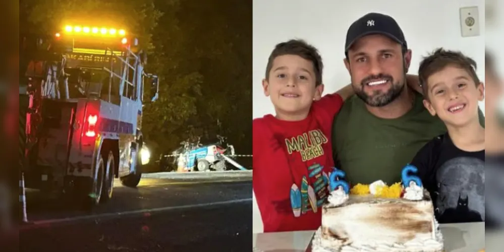 Jardel Oliveira dos Santos e os filhos morreram em decorrência do acidente