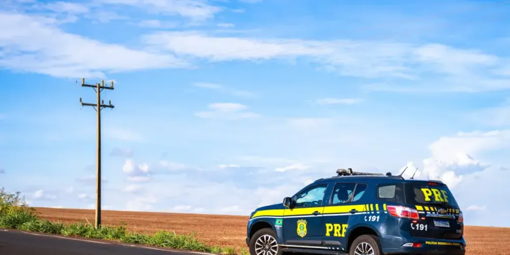 Viatura na região de Marechal Candido Rondon, no interior do Paraná