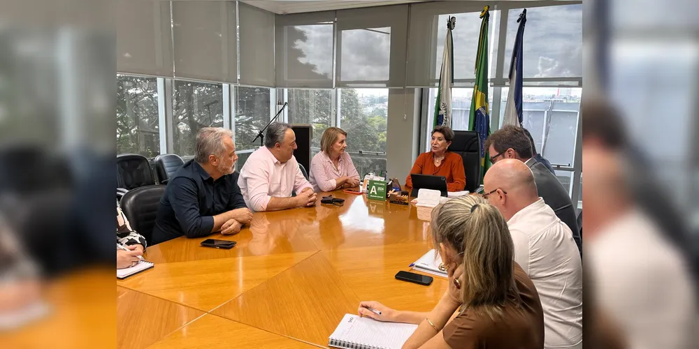 Afirmação foi feita durante reunião com a Administração Municipal de Ponta Grossa nesta quarta-feira (19).