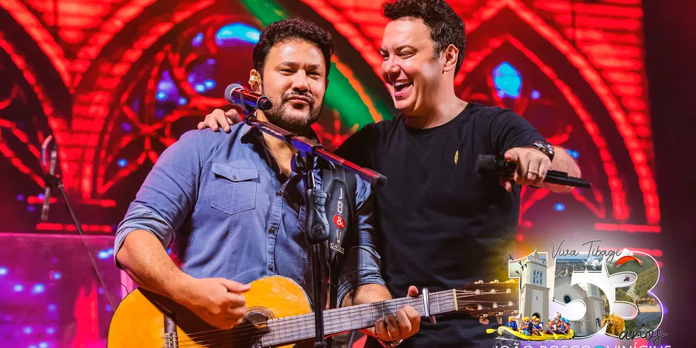 Show da dupla sertaneja João Bosco & Vinícius marca as comemorações
