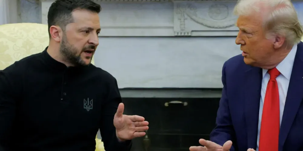 Volodymyr Zelensky e Donald Trump: desentendimento aconteceu na semana passada