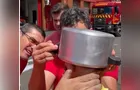Menino Maluquinho? Criança com cabeça presa em panela é salva por Bombeiros em PG