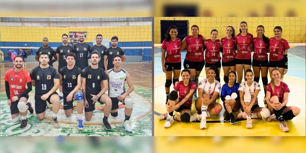 Time de Palmeira masculino e de Tibagi/Guartelá feminino