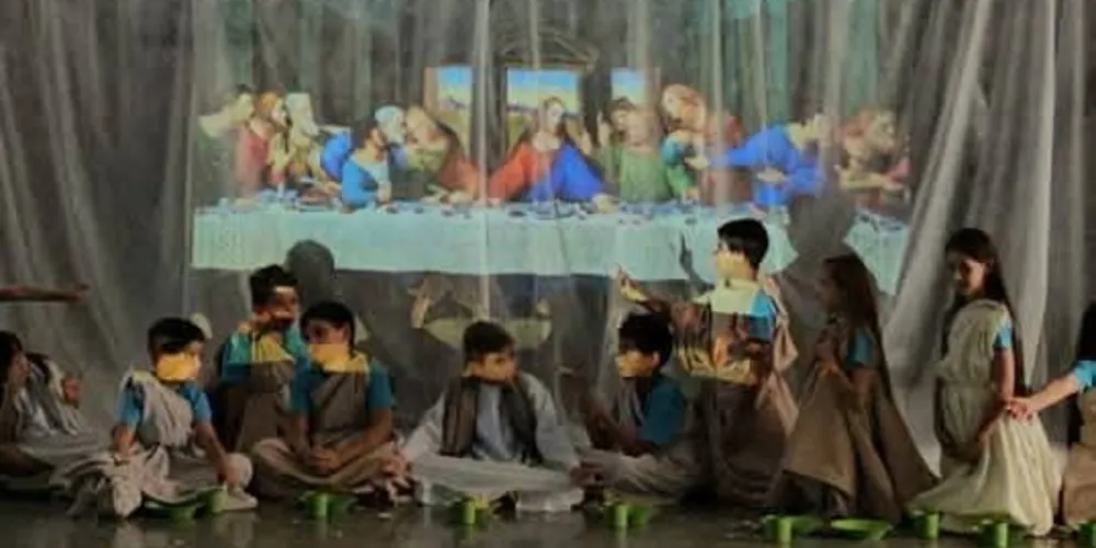 Educandos puderam performar momentos centrais da vida de Jesus Cristo