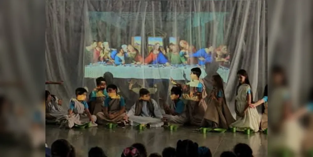 Educandos puderam performar momentos centrais da vida de Jesus Cristo