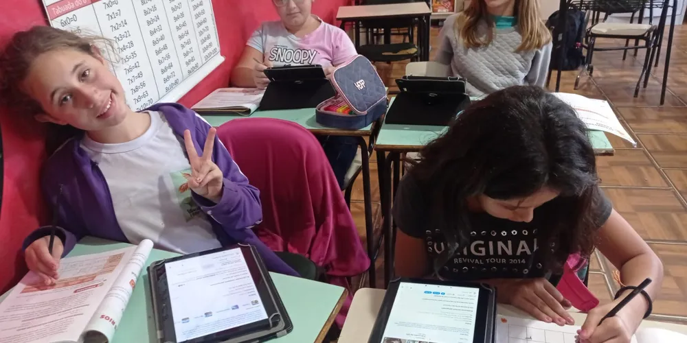 Tecnologia foi um dos recursos auxiliares em sala