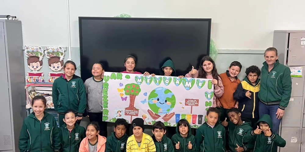 Temática foi 'abraçada' pela turma, que pôde entender relevância de cuidar do que é nosso