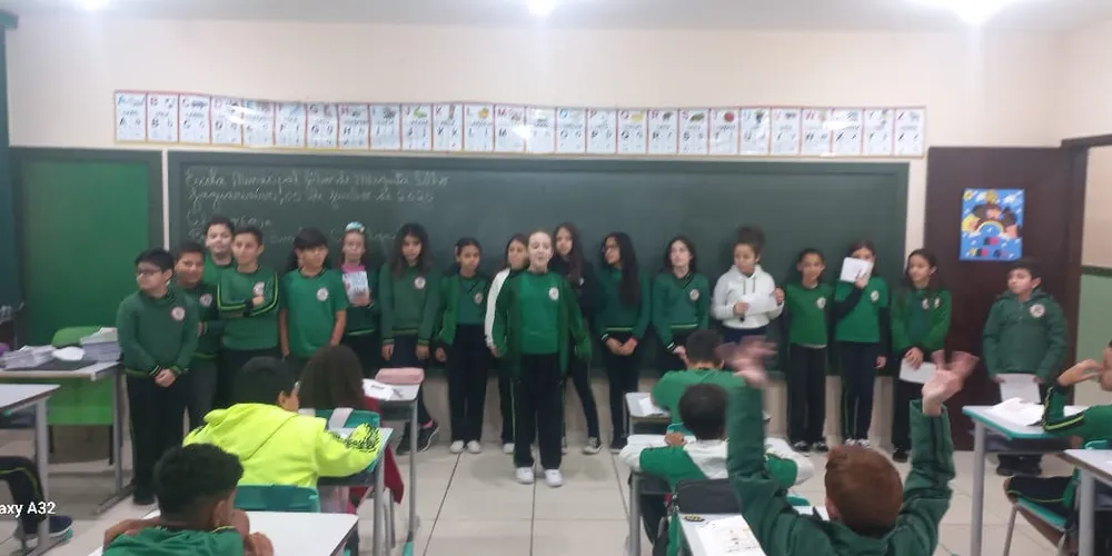 Estudantes puderam repassar seus conhecimentos aos outros quintos anos