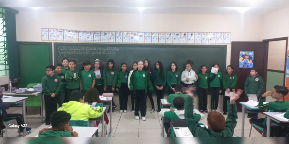 Estudantes puderam repassar seus conhecimentos aos outros quintos anos