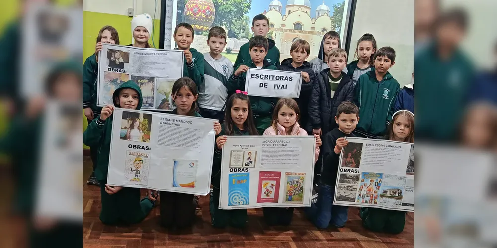 Educandos puderam criar e expôr suas produções em homenagem ao município