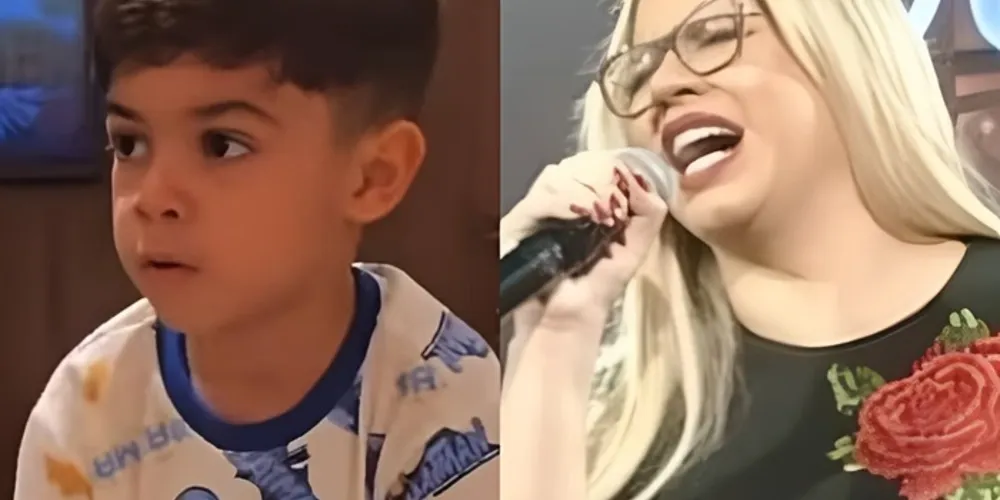 Ao lado do pai, Murilo Huff e da avó, Dona Ruth, o filho de Marília Mendonça roubou a cena durante o tributo à cantora.