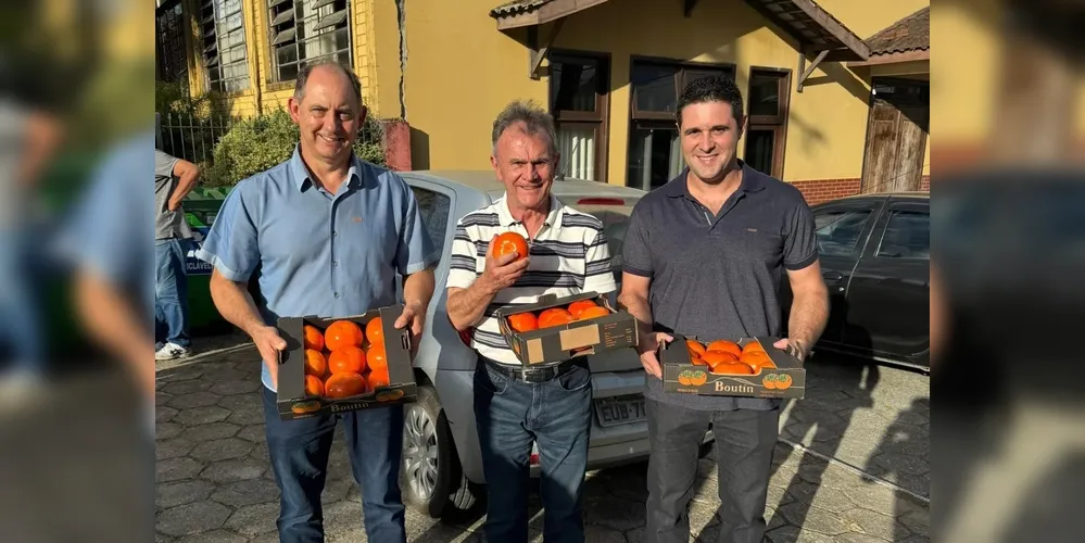 Elias Gomes da Costa, Toninho Wandscheer e Gandin Jr. estiveram reunidos