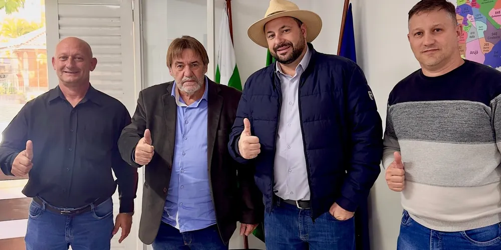 Ivanor Müller e Geraldo Mendes estiveram reunidos