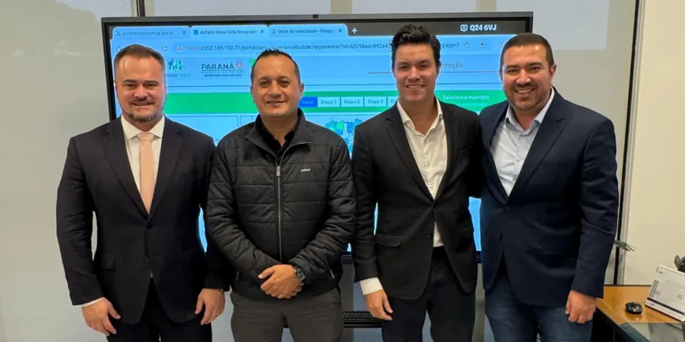 Alisson Wandscheer, Mario Cezar, Guto Silva e Abimael do Valle estiveram reunidos