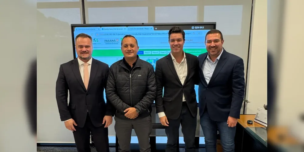 Alisson Wandscheer, Mario Cezar, Guto Silva e Abimael do Valle estiveram reunidos