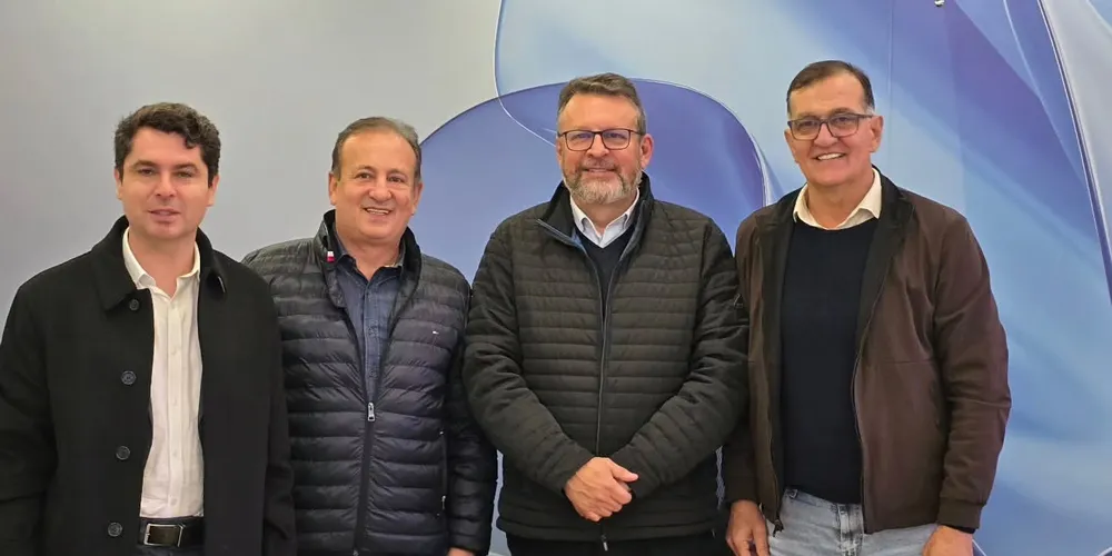 Alexandre Curi, Moacyr Fadel, Wilson Bley e Rildo Leonardi estiveram em reunião nesta quarta-feira (11)