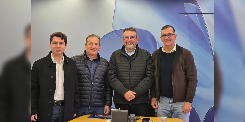 Alexandre Curi, Moacyr Fadel, Wilson Bley e Rildo Leonardi estiveram em reunião nesta quarta-feira (11)